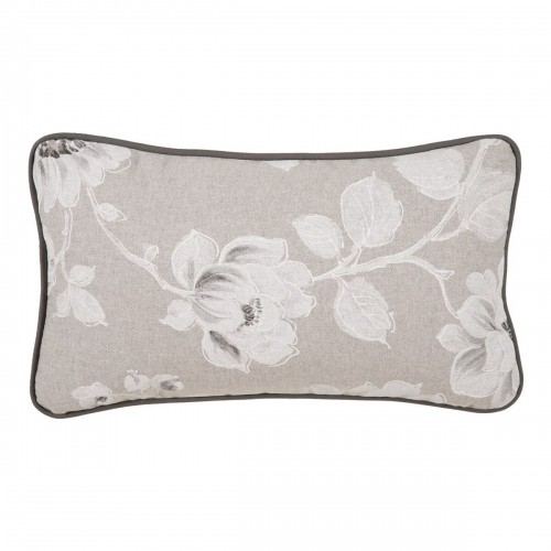 Cushion Grey Flowers 50 x 30 cm image 1