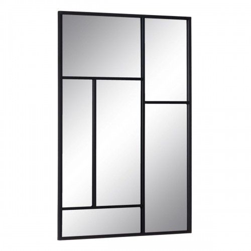 Bigbuy Home Sienas spogulis Melns Stikls Dzelzs Vertikāli 60 x 2 x 90 cm image 1
