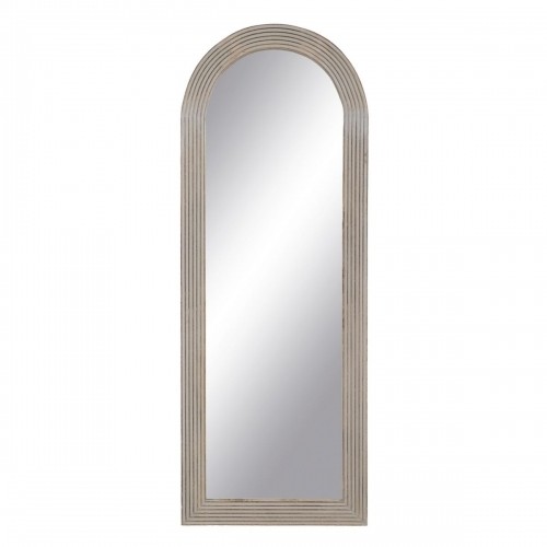 Bigbuy Home Garderobes spogulis Balts Dabisks Stikls Mango koks Koks MDF Vertikāli 64,8 x 3,8 x 172,7 cm image 1
