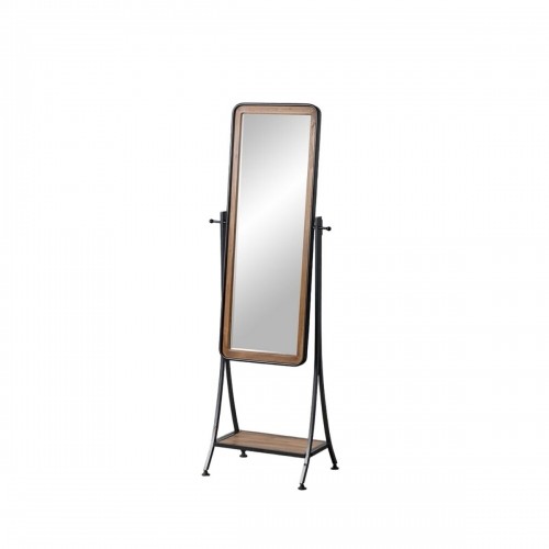 Bigbuy Home Garderobes spogulis Melns Dabisks 62 x 42 x 174 cm image 1