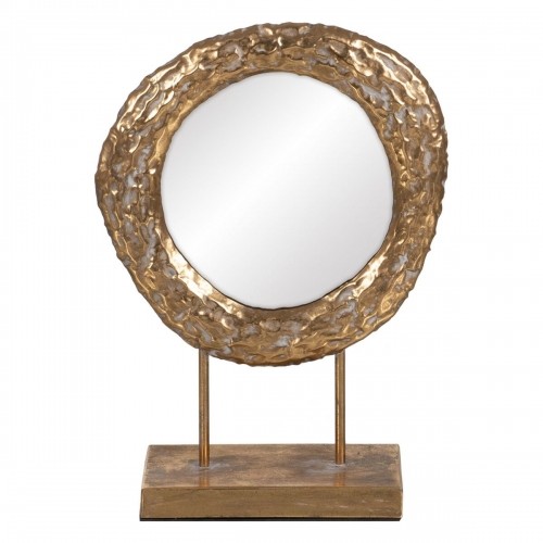 Bigbuy Home Зеркало на подставке Позолоченный Стеклянный Железо 34 x 13 x 48,5 cm image 1