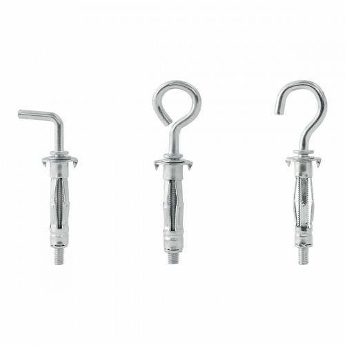 Set of hooks, eye bolts and hangers Rapid Ø 8 x 32 mm Metal Expansion 12 Units image 1