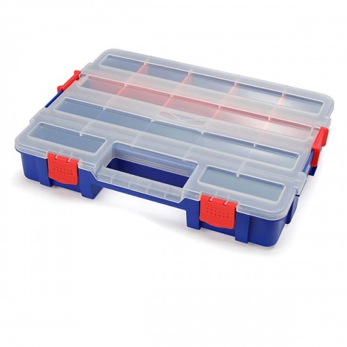 Box with compartments Workpro polypropylene 38,2 x 30 x 6,2 cm 18 Compartments image 1