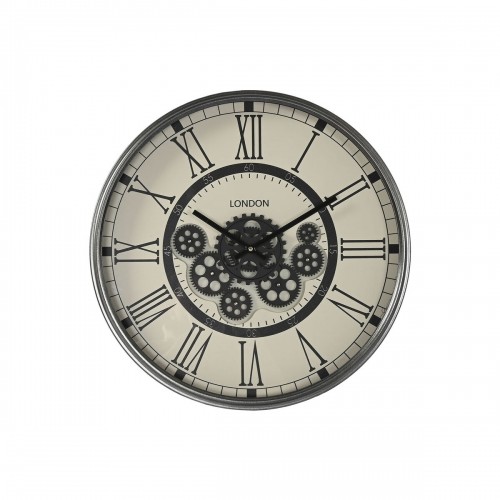 Настенное часы Home ESPRIT Белый Чёрный Темно-серый Железо Деревянный MDF 54 x 8 x 55 cm image 1