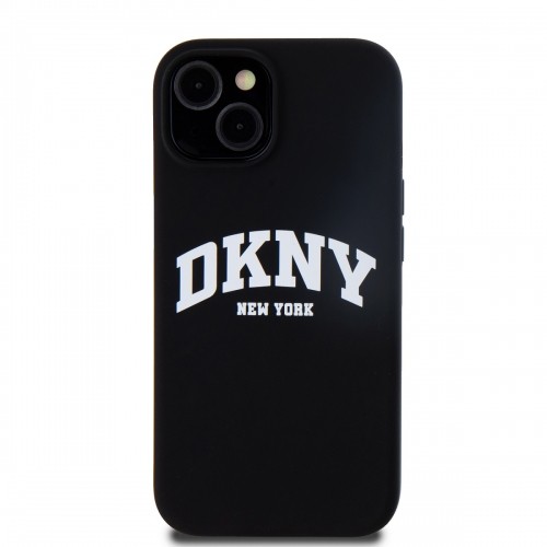 DKNY Liquid Silicone Arch Logo MagSafe Case for iPhone 13 Black image 1