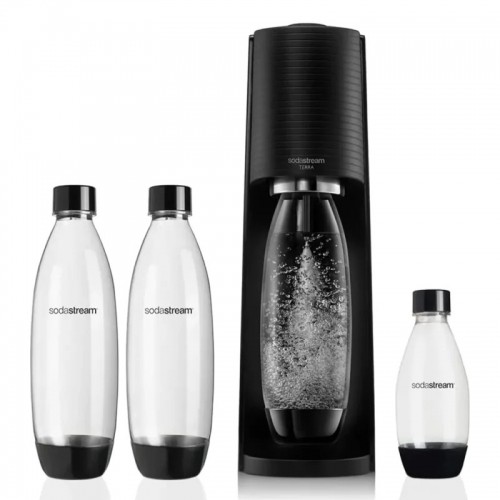 SodaStream Soda Maker Terra Megapack QC black Schwarz incl 3 bottles (2270214) image 1