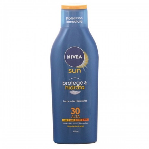 Sun Milk Protege & Hidrata Nivea Protect And Moister SPF 30 (200 ml) Spf 30 200 ml image 1