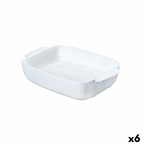 Поднос Pyrex Signature Белый Керамика Прямоугольный 25 x 19 x 7 cm (6 штук) image 1