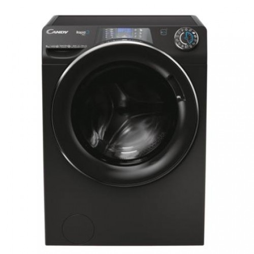 Candy | Washing Machine | RP 496BWMBCB/1-S | Energy efficiency class A | Front loading | Washing capacity 9 kg | 1400 RPM | Depth 53 cm | Width 60 cm | Display | TFT | Steam function | Wi-Fi | Glossy Black image 1