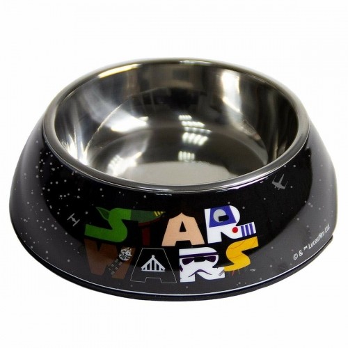 Dog Feeder Star Wars Melamin 180 ml Black Metal image 1