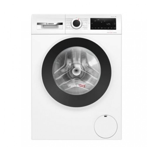 Bosch | Washing Machine with Dryer | WNG2540LSN | Energy efficiency class D | Front loading | Washing capacity 10.5 kg | 1400 RPM | Depth 64 cm | Width 60 cm | Display | LCD | Drying system | Drying capacity 6 kg | Steam function | White image 1