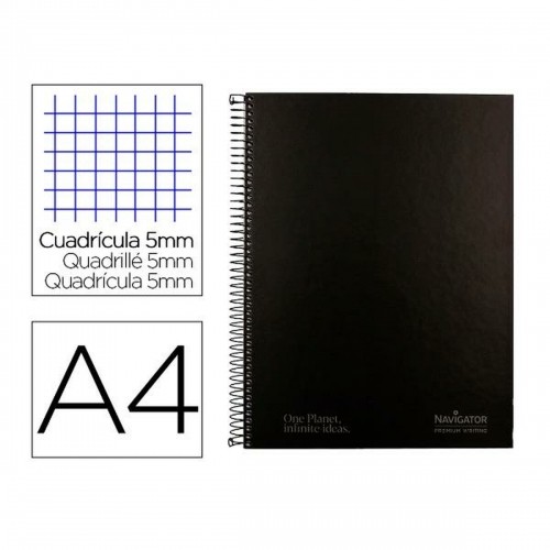 Notebook Navigator NA09 Black A4 80 Sheets image 1