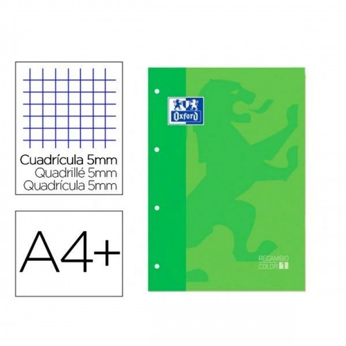 Replacement Oxford 400123674 Green 80 Sheets A4 image 1