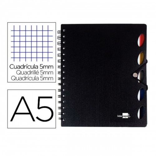 Notebook Liderpapel BJ36 A4 Black image 1