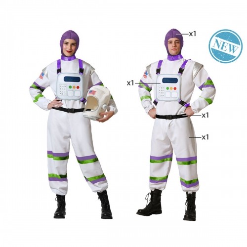 Bigbuy Carnival Svečana odjeća za odrasle Astronauts XS/S image 1