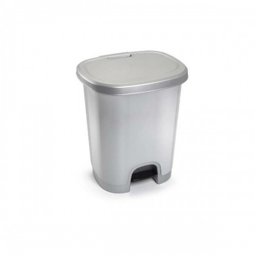 Waste bin with pedal Plastic Forte 1206112 Grey Plastic 27 L image 1