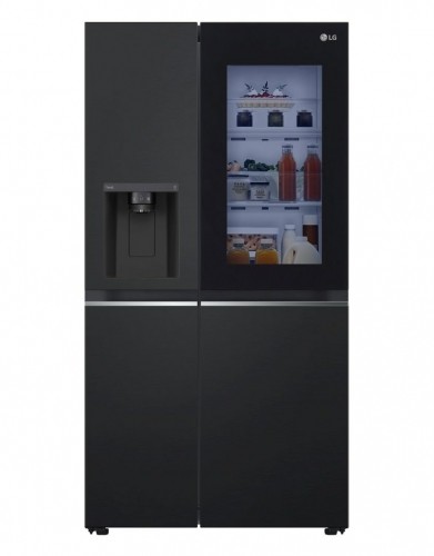 LG InstaView GSGV80EPLL side-by-side refrigerator Freestanding 635 L E Black image 1