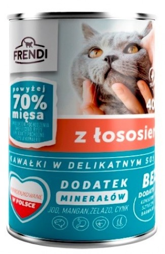 Frendi puszka dla kota z łososiem w sosie 400 g image 1