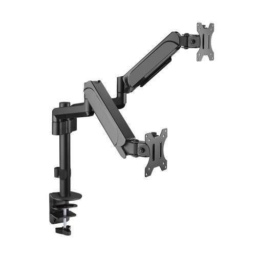 Hismart Dual 17”-32” Monitor Spring-Assisted Arm Mount image 1
