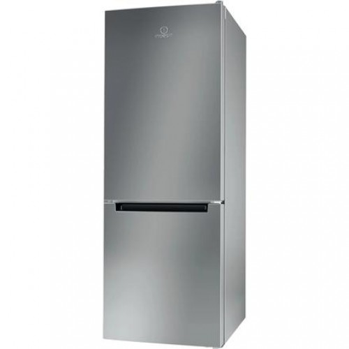 INDESIT | Refrigerator | LI6 S2E S | Energy efficiency class E | Free standing | Combi | Height 158.8 cm | Fridge net capacity 197 L | Freezer net capacity 75 L | 39 dB | Silver image 1