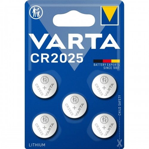 Литиевые таблеточные батарейки Varta 6025101415 CR2025 3 V (5 штук) image 1