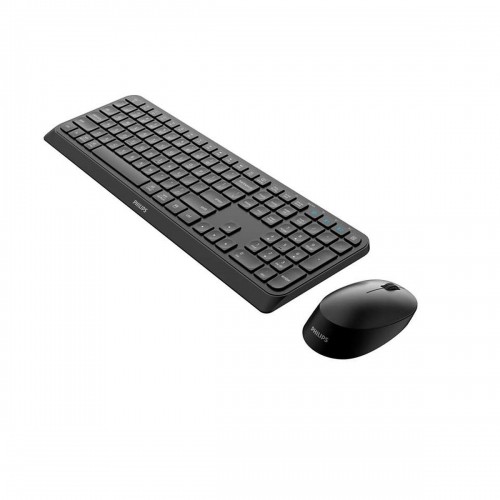 Клавиатура и мышь Philips SPT6407B/16 Чёрный Qwerty US image 1