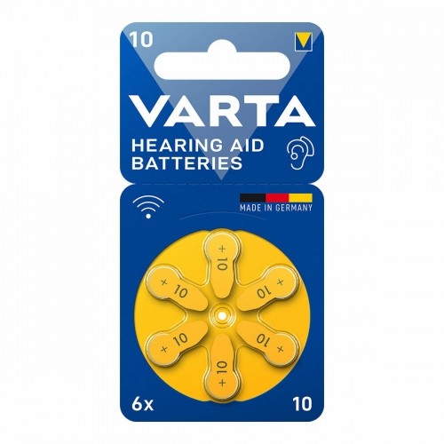Akustiskās ierīces baterija Varta Hearing Aid 10 PR70 6 gb. image 1
