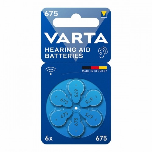 Батарея для слухового аппарата Varta Hearing Aid 675 PR44 6 штук image 1