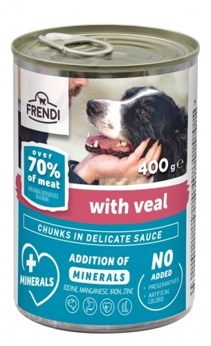 Frendi puszka dla psa z cielęciną w sosie 400 g image 1
