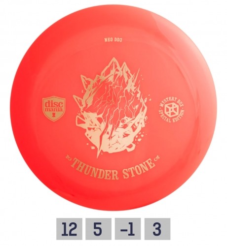 Discgolf DISCMANIA  Distance Driver THUNDER STONE DD3 red 12/5/-1/3 image 1