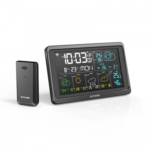 Smart Wi-Fi Weather Station Blitzwolf BW-WS04 (black) image 1