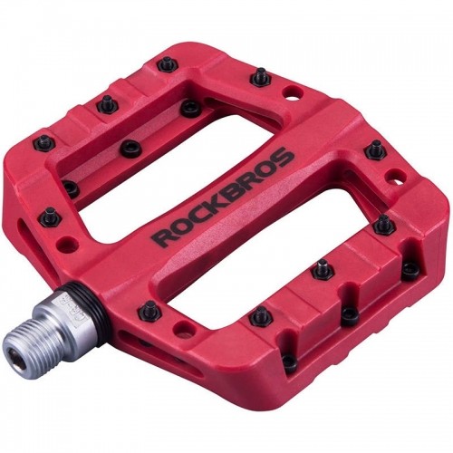 Bicycle pedals, platform, nylon Rockbros 2017-12CRD (red) image 1