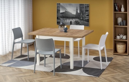 Halmar TIAGO 2 extension table, craft oak / white image 1