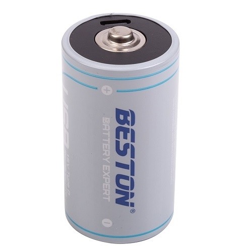 Beston Rechargeable D Size Battery with USB-C Port, 1.5V, 4000mAh, Li-Ion image 1
