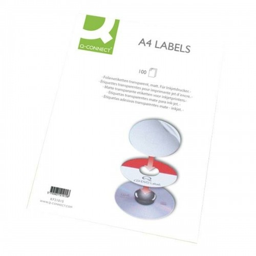 Adhesive labels Q-Connect KF10652 White 100 Sheets 96,5 x 42,3 mm image 1