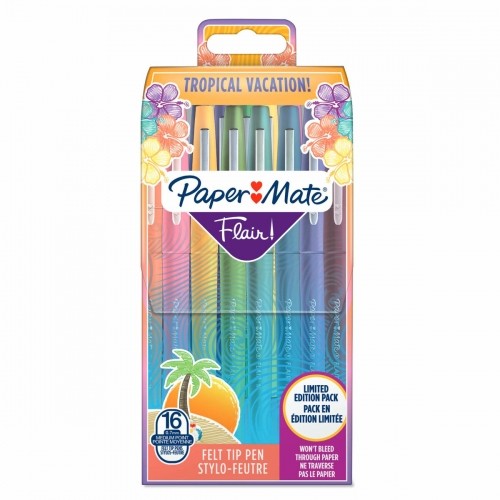Set of Felt Tip Pens Paper Mate 2061396 Multicolour (16 Pieces) image 1