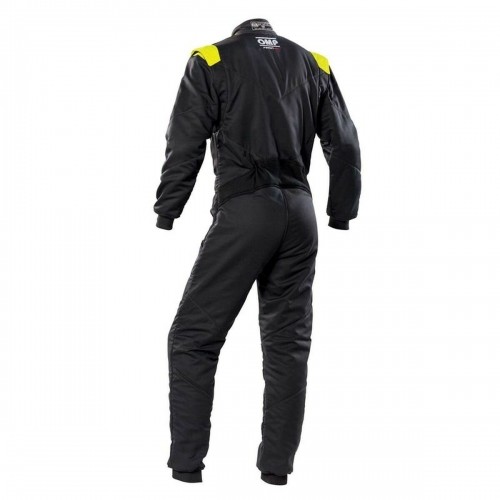 Racing jumpsuit OMP FIRST-S Black/Yellow 60 image 1