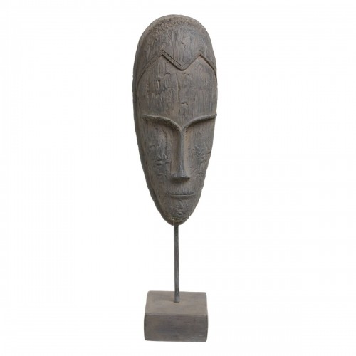 Decorative Figure Grey Mask 19 x 12 x 62 cm image 1