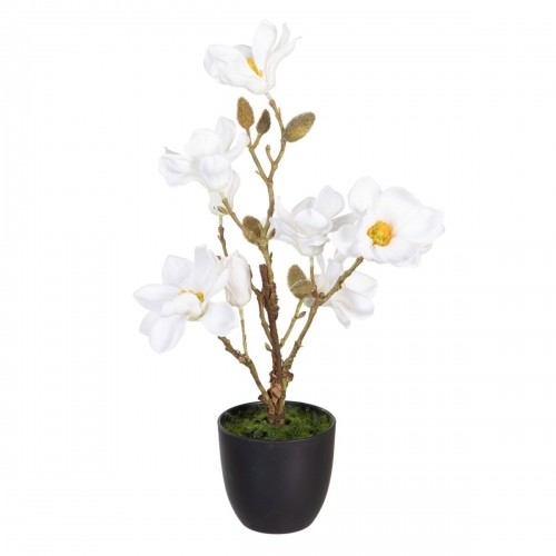 Bigbuy Home Декоративное растение полиэстер полиэтилен Железо 25 x 25 x 49 cm Magnolia image 1
