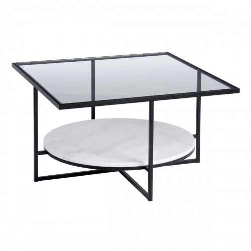 Centre Table White Black Crystal Marble Iron 80 x 80 x 46,5 cm image 1