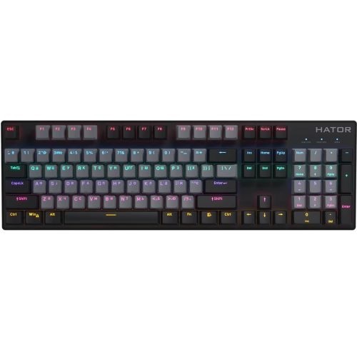 Hator HTK-608 Starfall Rainbow Spēļu klaviatūra EN/UA/RU image 1