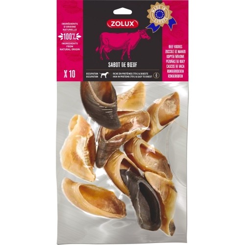 ZOLUX Beef hooves - chew for dog - 700g image 1