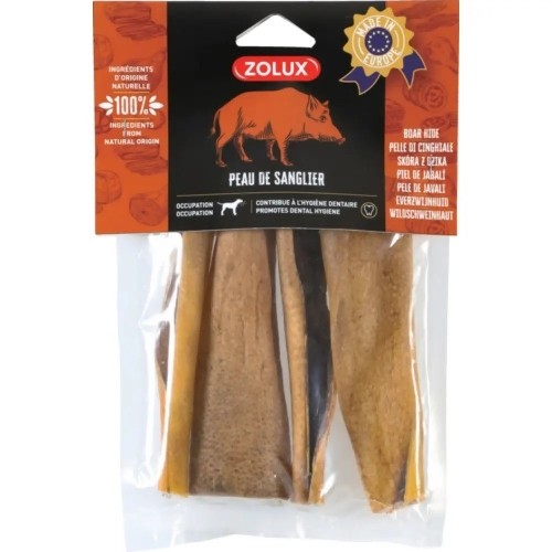 ZOLUX Boar skin - Dog treat - 100g image 1