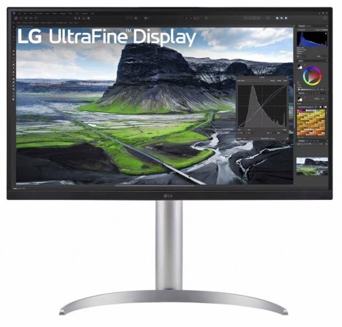LCD Monitor|LG|27"|Panel IPS|3840x2160|16:9|60Hz|5 ms|Speakers|Pivot|Height adjustable|Tilt|27UQ850-W image 1