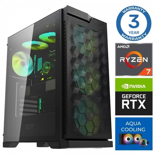 INTOP AQUA Ryzen 7 7700X 16GB DDR5 2TB SSD M.2 NVME+2TB RTX4060 8GB no-OS image 1