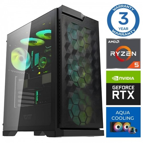 INTOP AQUA Ryzen 5 7600X 16GB DDR5 1TB SSD M.2 NVME+2TB RTX4060 8GB no-OS image 1