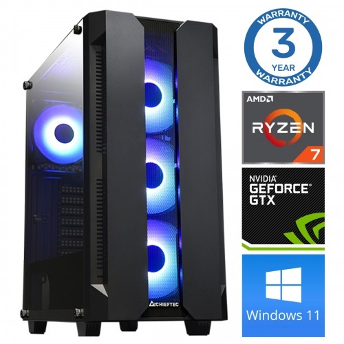 INTOP Ryzen 7 5700X 32GB 250SSD M.2 NVME GTX1650 4GB WIN11 image 1