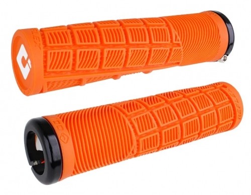 Stūres rokturi ODI Reflex v2.1 MTB Lock-on 135mm White/Orange image 1