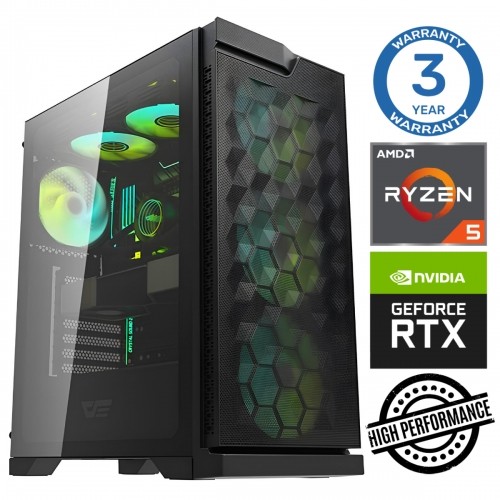 INTOP Ryzen 5 5500 32GB 1TB SSD M.2 NVME+2TB RTX3050 6GB no-OS image 1