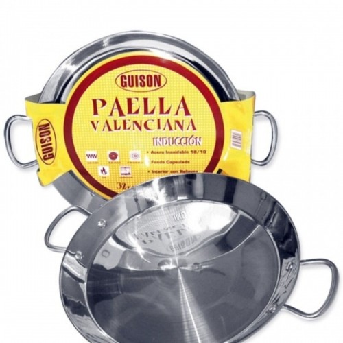 Сковорода для паэльи Guison Нержавеющая сталь Серебристый 3 L (46 cm) (Пересмотрено C) image 1